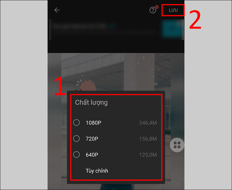 Lưu video đã chỉnh sửa